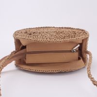 Beach Style Woven  Round Shoulder Bag main image 5