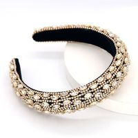 Baroque Diamond Pearl Headband main image 4