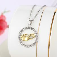 Simple Fashion Diamond Pendant Necklace main image 3