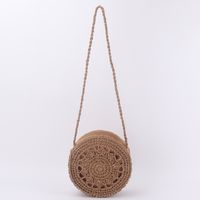 Beach Style Woven  Round Shoulder Bag sku image 1