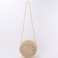 Beach Style Woven  Round Shoulder Bag sku image 2