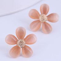 Korean Fashion Sweet Ol Opal Flower  Earrings main image 5