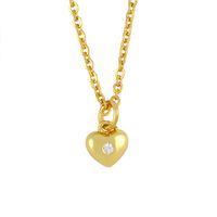 Fashion Heart 18k Gold Plated Necklace In Bulk main image 5