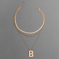 Letter B Simple Necklace main image 5