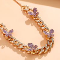 Fashion Diamond Butterfly Necklace main image 5