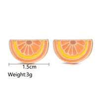 Wholesale Alloy Fruit Orange Lemon Earrings main image 4