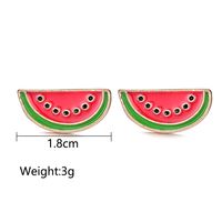 Alloy Fruit Watermelon Earrings main image 5