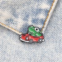 Cartoon Brooch Mini Naughty Frog Motoring Brooch main image 4