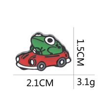Cartoon Brooch Mini Naughty Frog Motoring Brooch main image 6