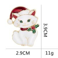 Weihnachtsserie Nette Katze Tier Cowboy Brosche main image 6