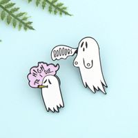 Cartoon Style Ghost Alloy Stoving Varnish No Inlaid Unisex Brooches main image 4