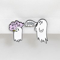 Cartoon Style Ghost Alloy Stoving Varnish No Inlaid Unisex Brooches main image 5