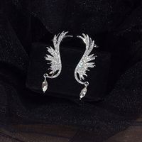 925 Silver Needle Angel Wing Earrings main image 6