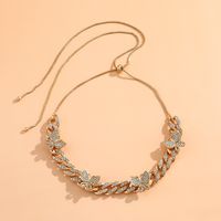 Fashion Diamond Butterfly Necklace sku image 7