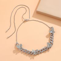 Fashion Diamond Butterfly Necklace sku image 10