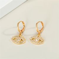 Alloy Demon Eye Necklace Fashion Earrings sku image 2