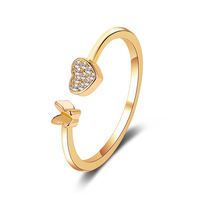 New  Love Butterfly Adjustable Ring sku image 1