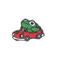 Cartoon Brooch Mini Naughty Frog Motoring Brooch sku image 1