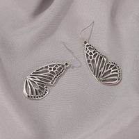 Gold Butterfly Pendant Earrings sku image 2