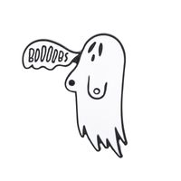Cartoon Style Ghost Alloy Stoving Varnish No Inlaid Unisex Brooches sku image 1