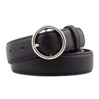 Fashion Woman Alloy Round Square Buckle Belt Strap For Jeans Multicolor Nhpo134249 sku image 7