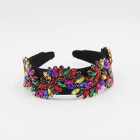 Baroque  S-shaped Inlaid Color Rhinestones  Headband main image 1