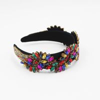 Baroque  S-shaped Inlaid Color Rhinestones  Headband main image 4