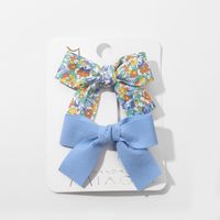 Bowknot Floral Children's Hair Clip Set main image 6