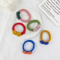 Hit Color Five-pointed Star Wool Hair Ring main image 2