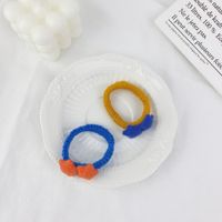 Hit Color Five-pointed Star Wool Hair Ring main image 4