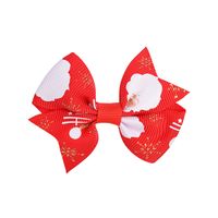 Fashion New Solid Color Ribbed Bow Hairpin Set main image 6