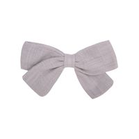 New Bow Pure Color Cotton  Knotted Side Clip main image 6