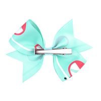New Children's Plaid Hairpin Cute Baby Bow Hairpin main image 4