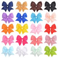 New  Children's 20 Color Diy Bow Hairpin main image 1