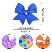 New  Children's 20 Color Diy Bow Hairpin main image 3