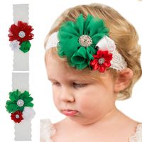 Children's Lace  Flower Elastic  Rose Christmas Headband main image 1