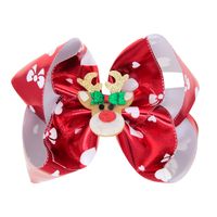 Christmas  Children's Color Flash Big Bow Hairpin main image 4
