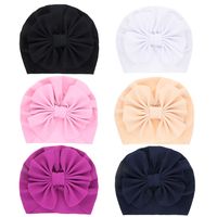 Children's Solid Color Big Bow Hat main image 4