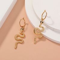Fashion Long Snake-shaped Earrings main image 1