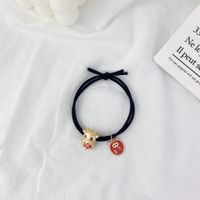 New Year's Red Zodiac Alloy Hair Rope sku image 5
