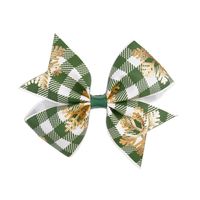 New Children's Plaid Hairpin Cute Baby Bow Hairpin sku image 7