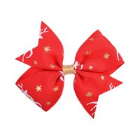 New Children's Plaid Hairpin Cute Baby Bow Hairpin sku image 13
