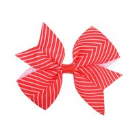 New Children's Plaid Hairpin Cute Baby Bow Hairpin sku image 11