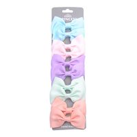 Children's Solid Color Bow Hairpins Set sku image 2