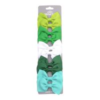 Children's Solid Color Bow Hairpins Set sku image 8