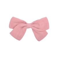New Bow Pure Color Cotton  Knotted Side Clip sku image 9