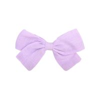 New Bow Pure Color Cotton  Knotted Side Clip sku image 15