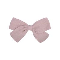 New Bow Pure Color Cotton  Knotted Side Clip sku image 10