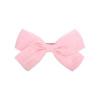 New Bow Pure Color Cotton  Knotted Side Clip sku image 6
