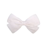 New Bow Pure Color Cotton  Knotted Side Clip sku image 11